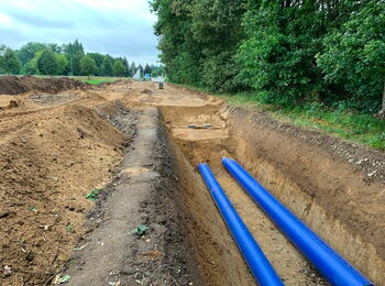 Baumaßnahme „Neubau Trinkwasserverbindungsleitung – Stand 15.08.2024